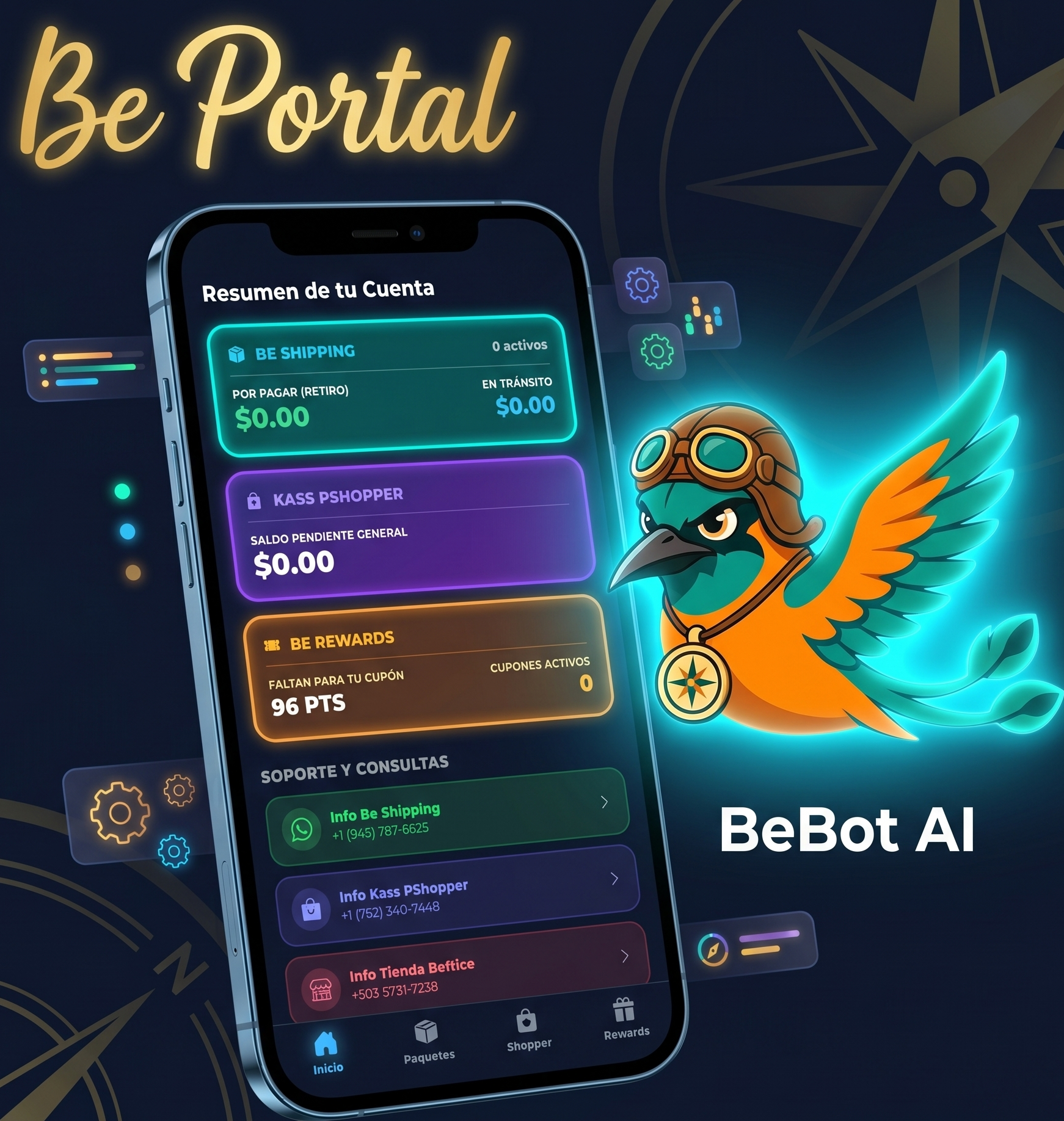 Interfaz App Mi Portal